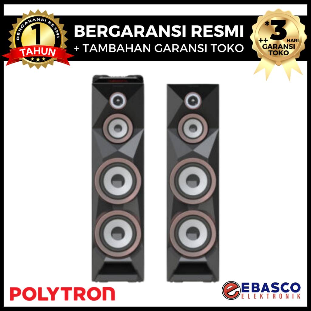 POLYTRON Speaker Aktif PAS 8B28 - Bluetooth Super Bass 8 Inch