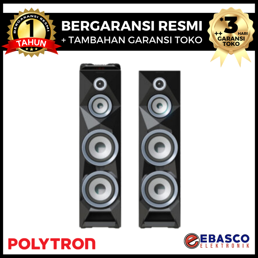 POLYTRON Speaker Aktif PAS 8BF22 - Remote Control Super Bass