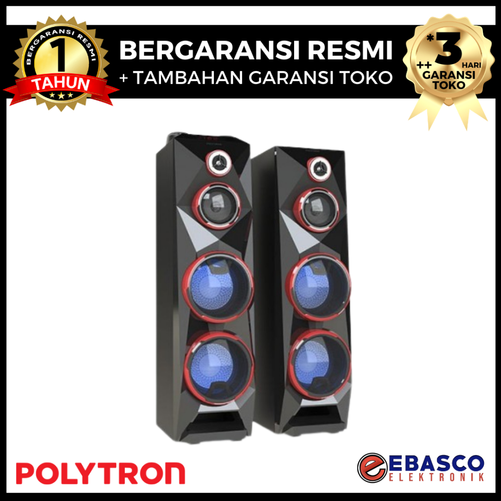 POLYTRON Speaker Aktif PAS 8C28 - Super Bass Dengan Bluetooth