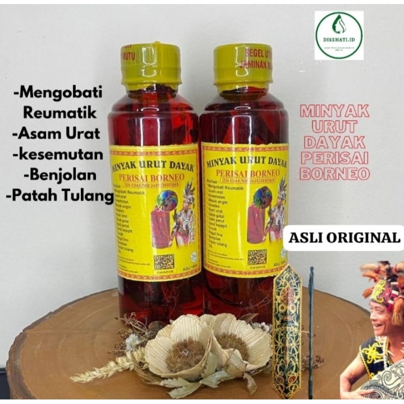 Minyak urut dayak perisai borneo original