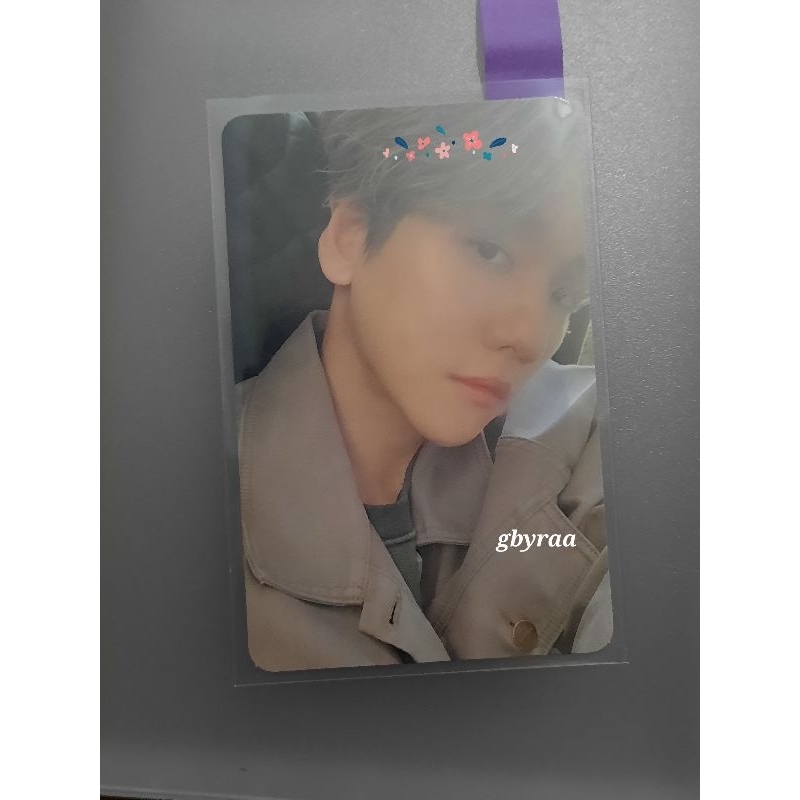 Photocard pc Baekhyun superm jopping super one korean version exo