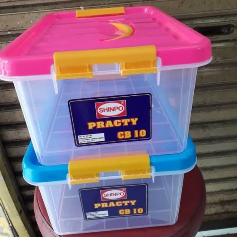 Box Penyimpanan 10 liter/Container plastik 10 liter/Kotak donut practy container 10 liter - Shinpo