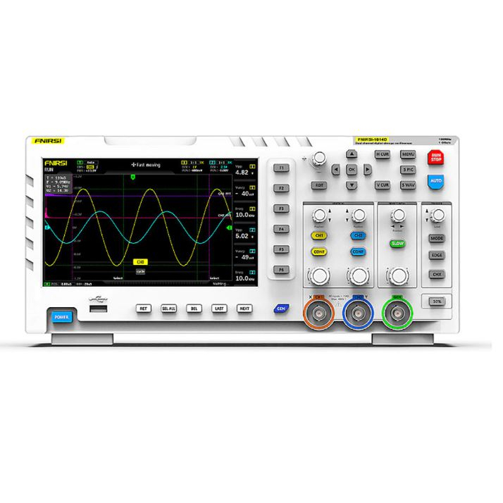 FNIRSI 1014D Digital Oscilloscope Dual Channel Input Signal