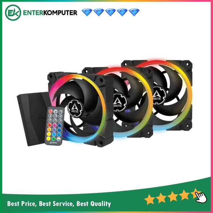 Arctic BioniX P120 A-RGB 12CM Case Fan (3 Pack) / FAN Casing 12CM