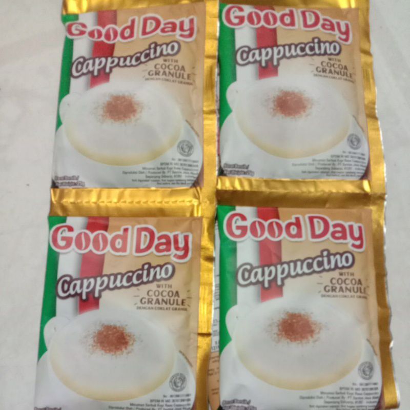 

GOOD DAY COPPUCINO RENCENG 10 SACHET @25gr