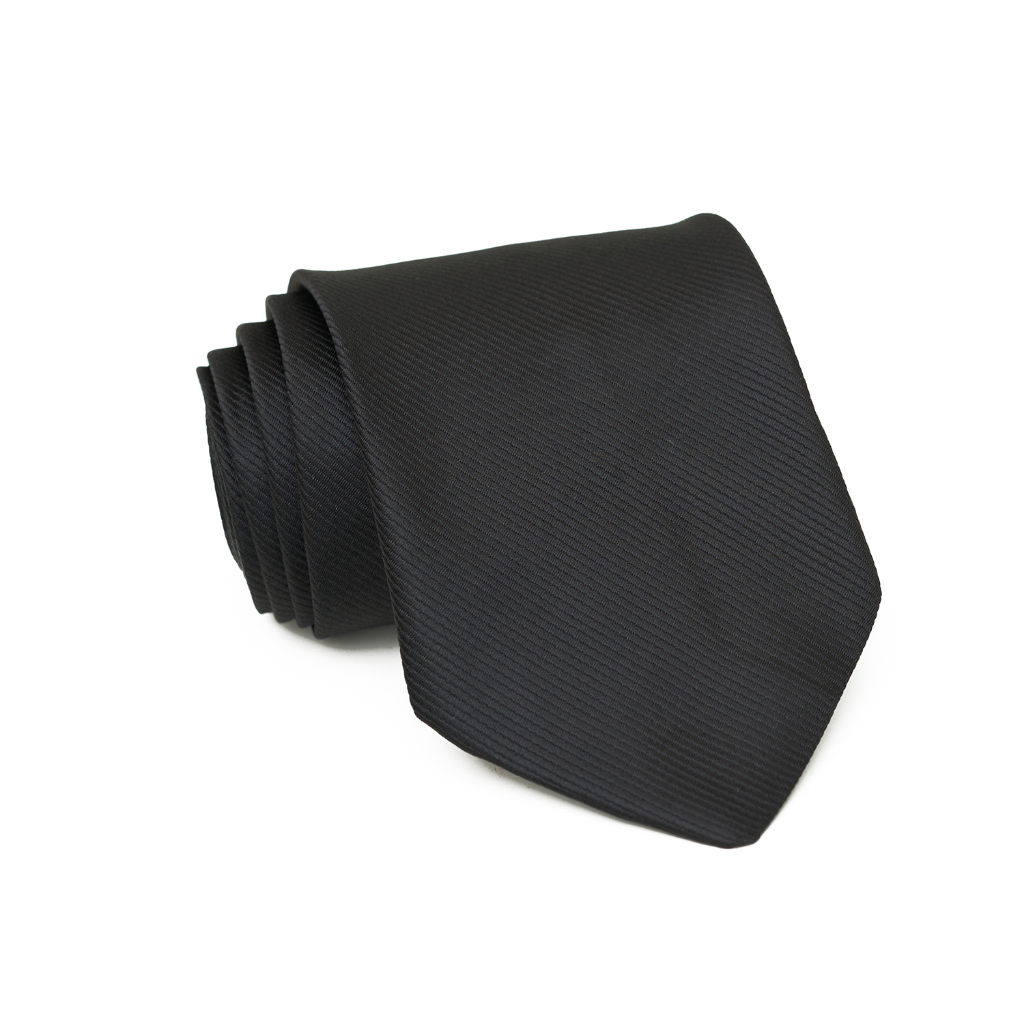 Dasi Pria Motif Elegant Neck Tie Ukuran 8cm Warna Hitam DS001