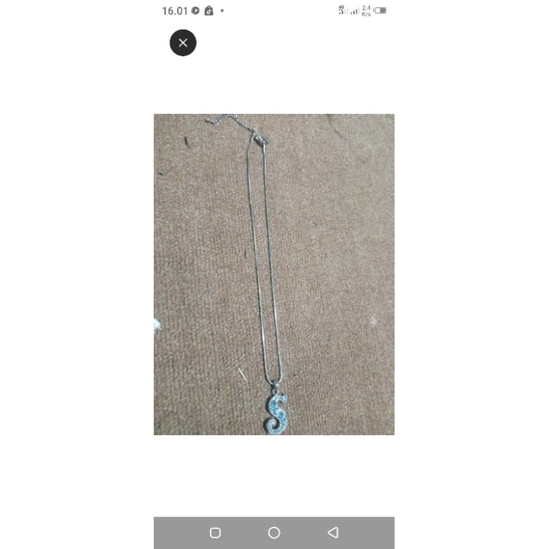 kalung huruf S