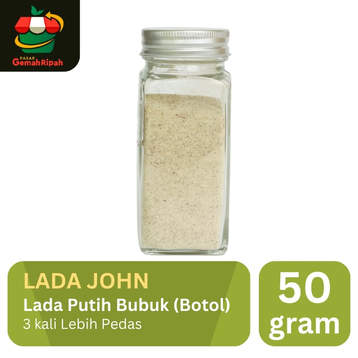 

Lada Jhon - Lada Putih Bubuk Organik