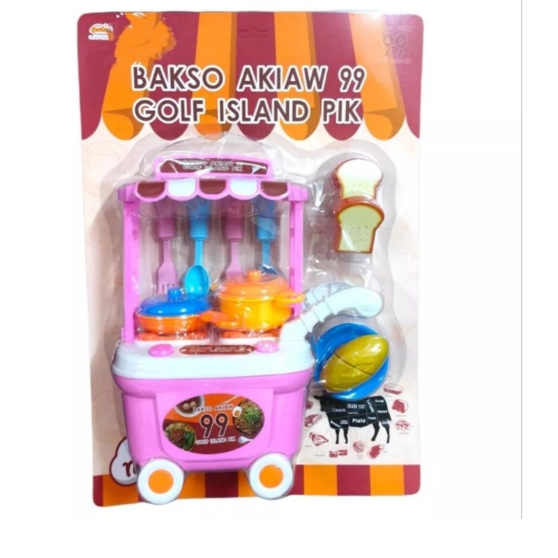 MAINAN GEROBAK BAKSO/BAKSO AKIAW 99 GOLF ISLAND PIK