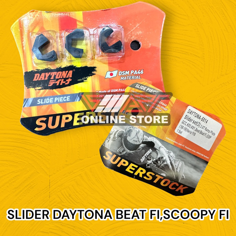 SLIDER PULLEY DAYTONA BEAT FI , SCOOPY FI KUKU RUMAH ROLLER DAYTONA BEAT FI (5014)