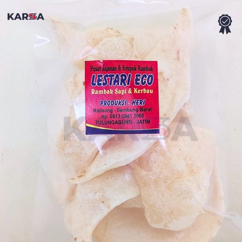 

Kerupuk Rambak Sapi Lestari Eco 0.5 Ons | Karsa Snack