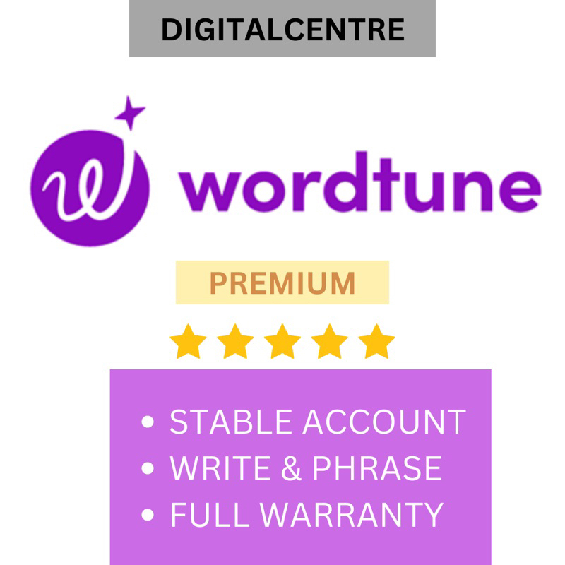 WORDTUNE PREMIUM | Writting assistant & editor | Bisa untuk memperbaiki kalimat dan paraphrase