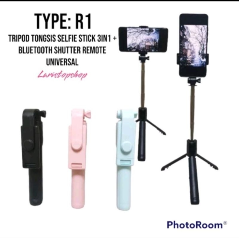 Tongsis Led+blutooth LED