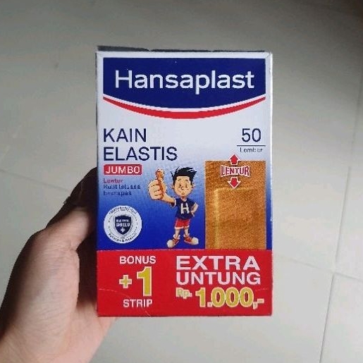 Hansaplast Plester KAIN ELASTIS JUMBO besar ( 50 pcs )