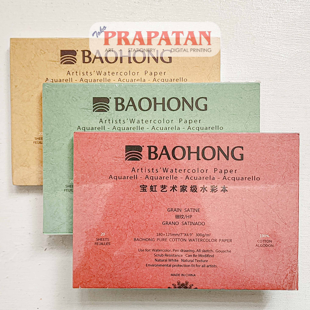 

BAOHONG ARTIST WATERCOLOR PAD BUKU CAT AIR