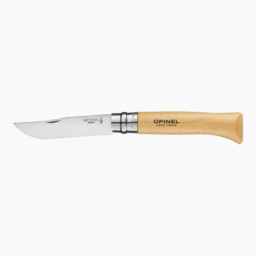 Pisau Camping Lipat Opinel No 10 Stainless Steel