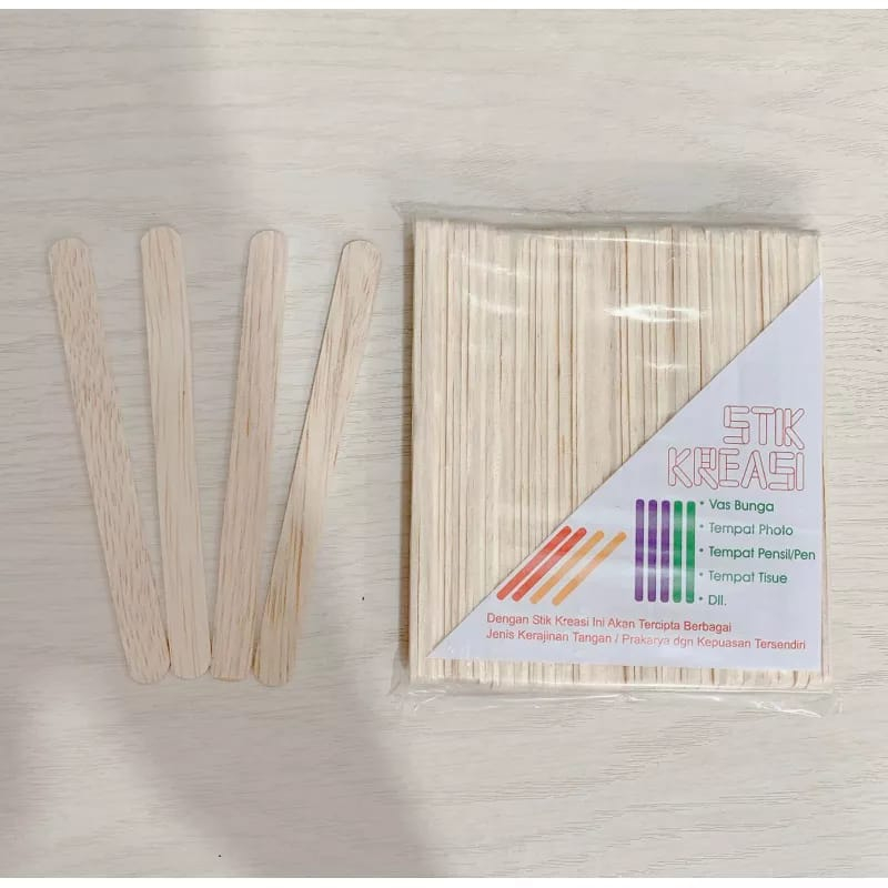 

STICK KAYU ES KRIM - Stick Ice Cream >50pcs - Stik Kreasi
