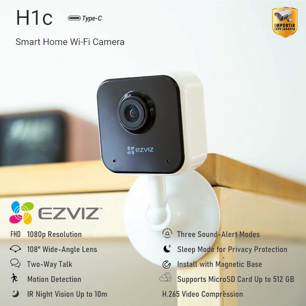 EZVIZ H1C Indoor Wifi Camera Cctv - ICJ
