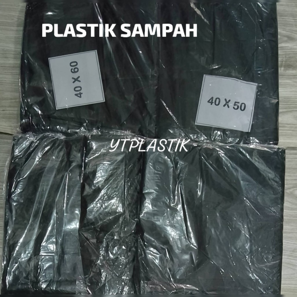 KANTONG PLASTIK SAMPAH 40X60-40X50 50x75 HITAM KUAT / KANTONG PLASTIK SAMPAH