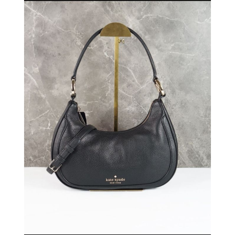 Tas KS Leila Pebled Shoulder Bag Black