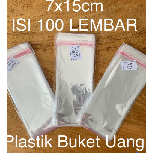 

Plastik Opp Seal 7x15cm/ Plastik Buket Uang Isi 100lembar