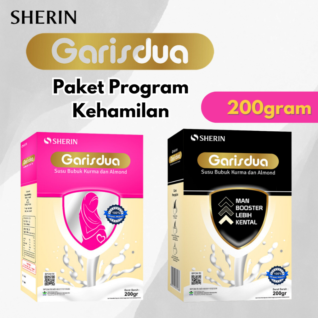 PAKET HEMAT Susu Garis Dua Wanita Pria - Susu Garis Dua Promil - Susu Promil Cepat Hamil