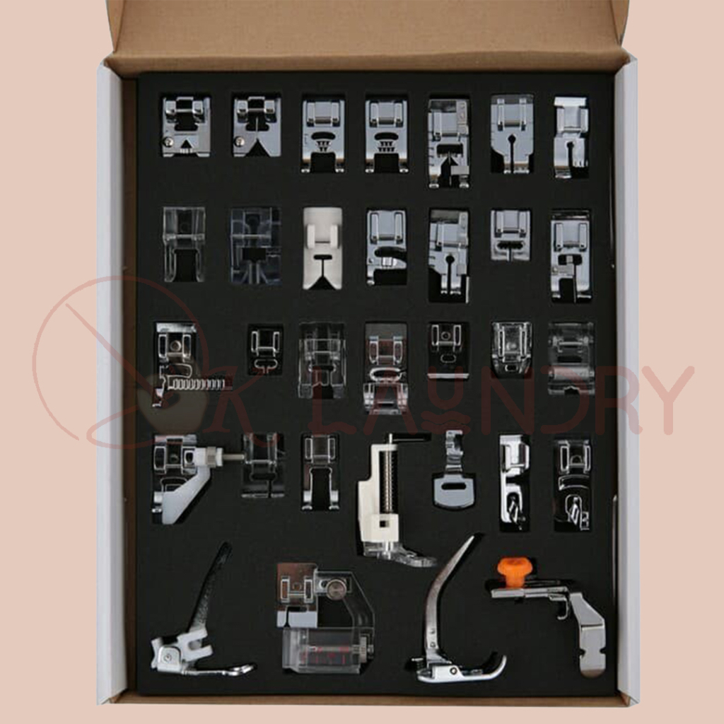 Sepatu Set Komplit 32 Pcs Set Mesin Jahit Portable