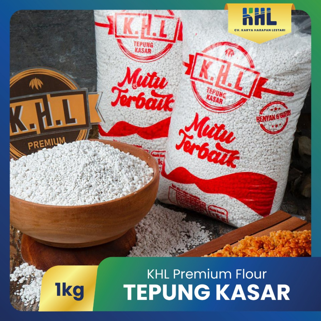 

1 Kg Tepung Tapioka Kasar / Tepung Kasar / Tepung Shihlin / Tepung Crispy / Tepung Krispi / Tepung Tapioka / Tepung Kasar KHL