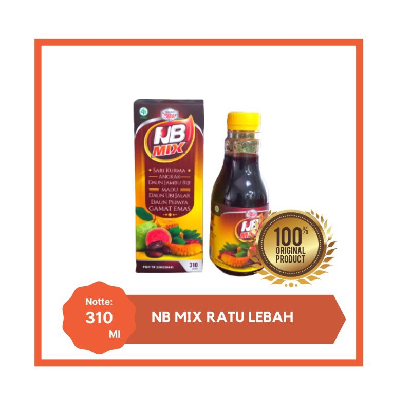 

NB MIX / SARI KURMA MADU ANGKAK PLUS DAUN UBI JALAR RATU LEBAH 310 GR