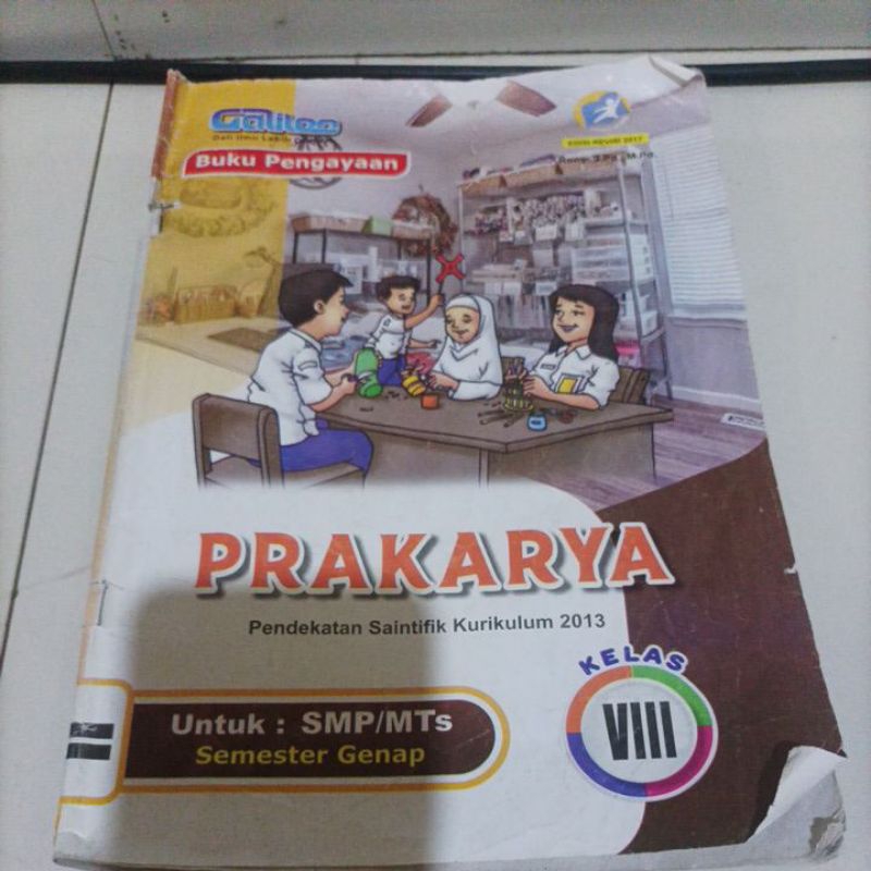 buku LKS prakarya SMP kelas 8 SMP kelas 2 semester genap buku pengayaan prakarya penerbit Galileo ku