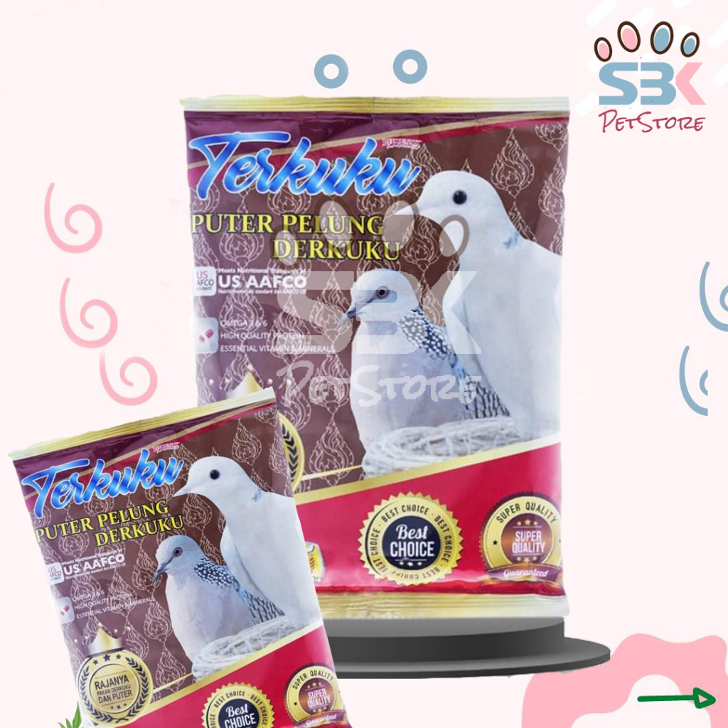 Phoenix Terkuku 350gr Makanan Burung Tekukur dan Puter Pelung Milet Putih Merah