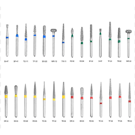 Diamond bur latihan preparasi gigi high speed