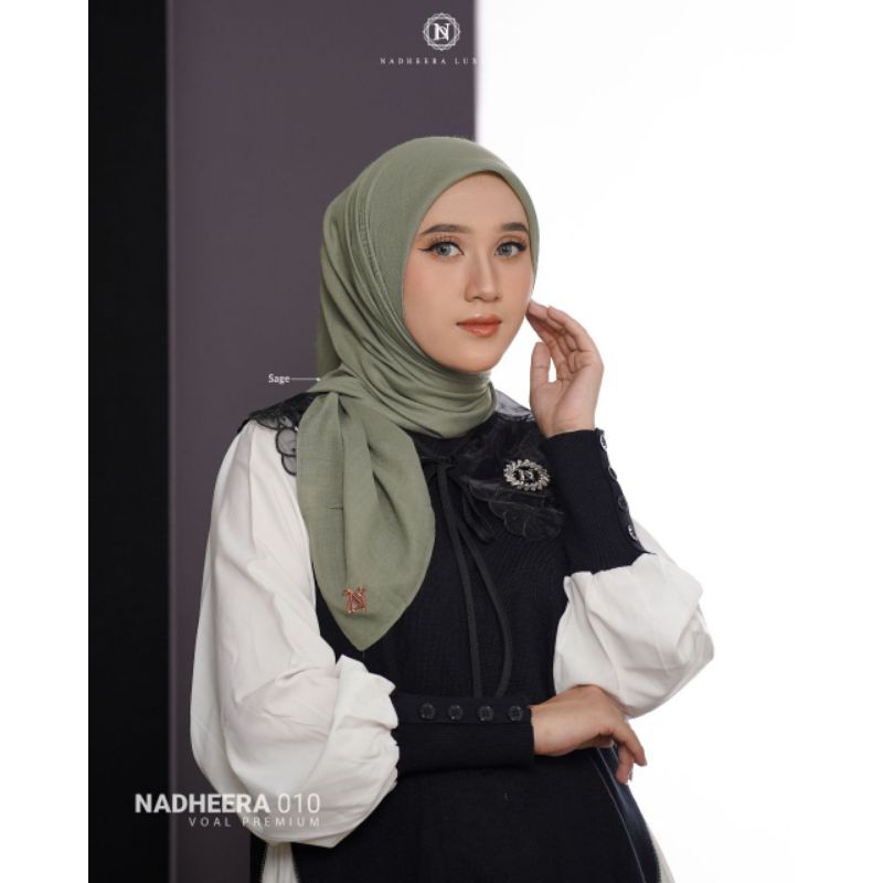kerudung segiempat voal n010 nadheera luxury