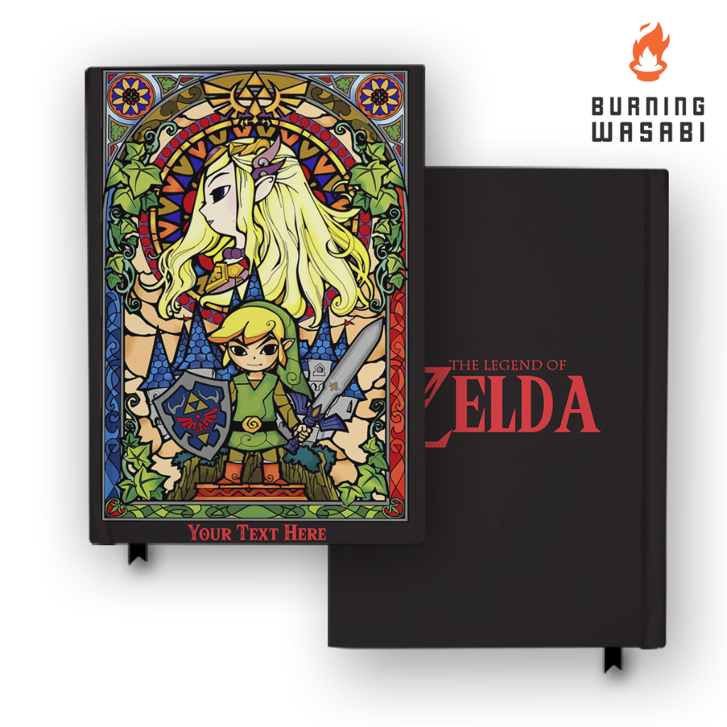

Buku Catatan Notebook Legend Of Zelda 2 Link Stained Glass Custom Nama Agenda Jurnal Diary Hardcover A5 A6 B5