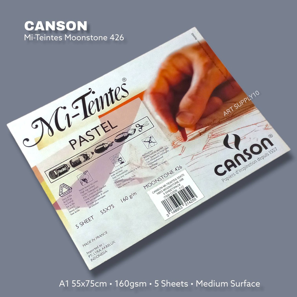 

Canson mi-teintes 55x75 160g Moonstone 426
