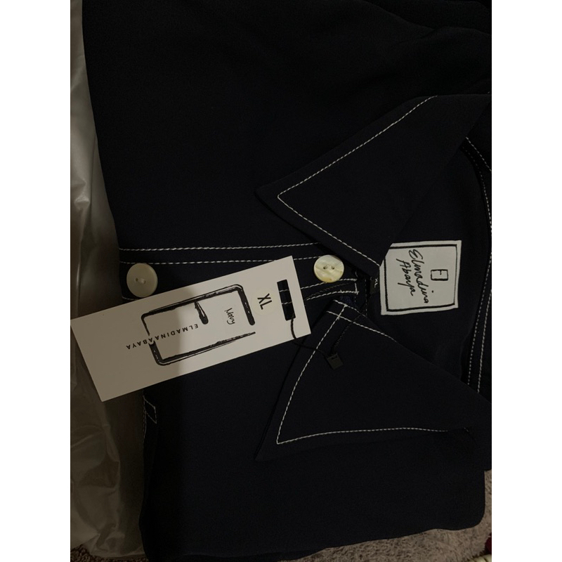 kemejabaya elmadina navy xl