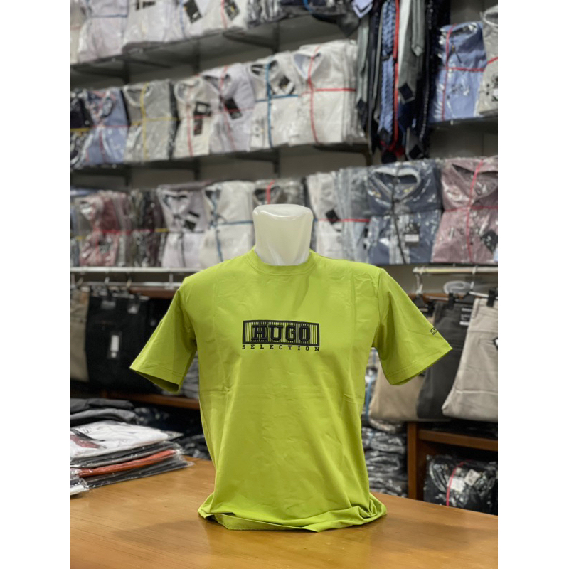 Kaos Oblong HUGO SELECTION Original / Bahan tebal / Pakaian Pria Dewasa