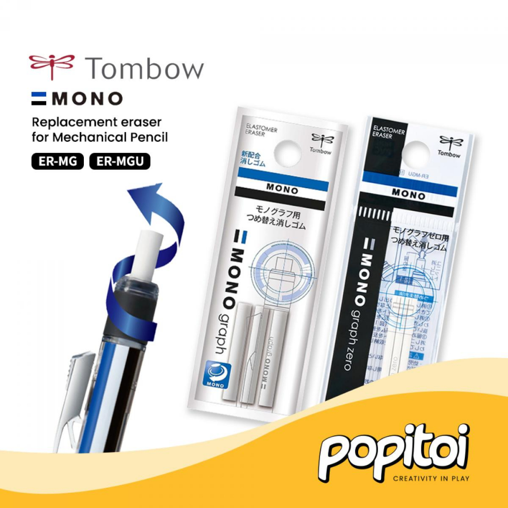 

Replacement Eraser Refill for Tombow Mono Mechanical Pencil Isi Ulang Penghapus Pensil Pen