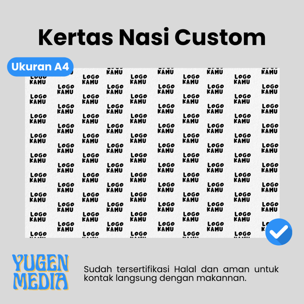 

Kertas Nasi Custom Logo 1 Warna