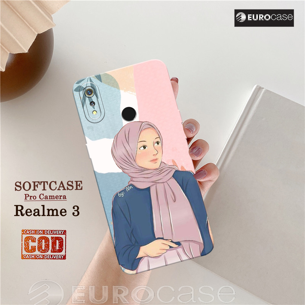 Casing Hp Realme 3 - Fashion Case Hijab - Soft Case Hp Realme 3 - Kesing Hp - Softcase  - Cover Hp -