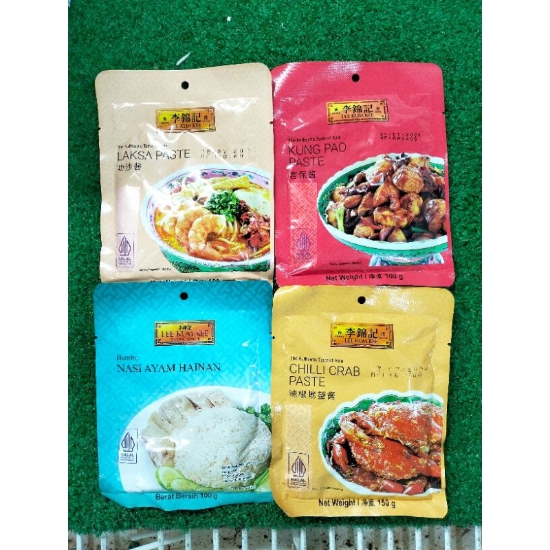 Lee Kum Kee Bumbu Masak Paste Instan Laksa Paste - Nasi Ayam Hainan - Chilli Crab Paste 100gr Import