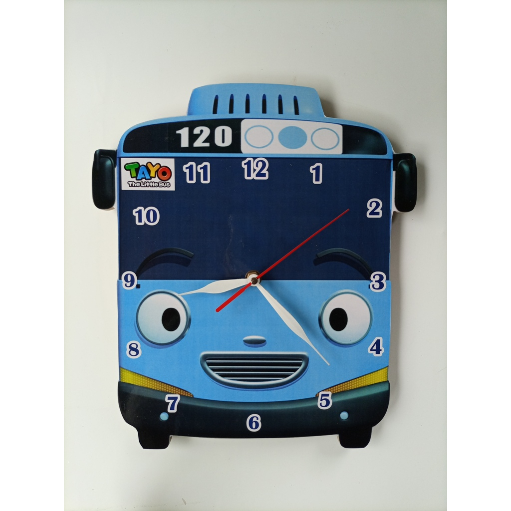 Jam Dinding Anak Gambar Tayo Unik Lucu