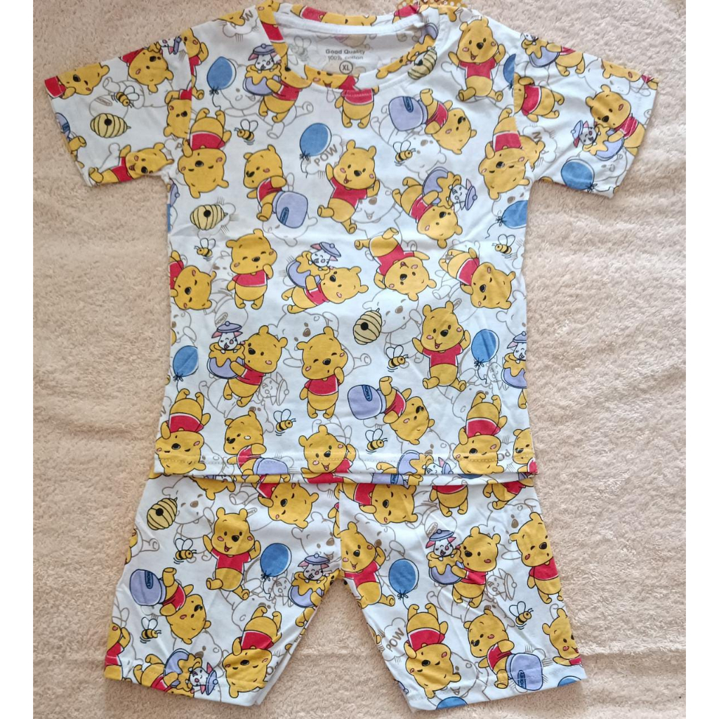 setelan anak gambar winnie the pooh