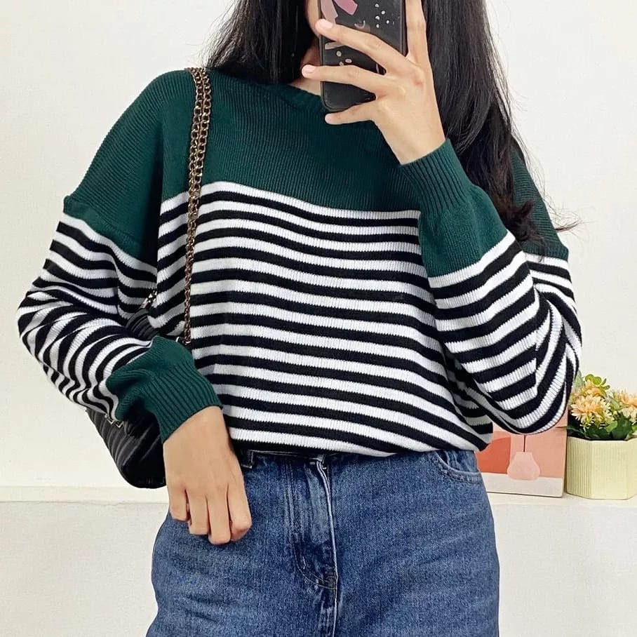 JEFANYA SWEATER KNIT / SWEATER RAJUT WANITA KOREA / SWEATER OVERSIZE / BAJU WANITA