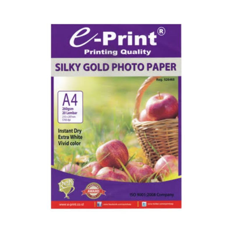

KERTAS E-PRINT PHOTO SILKY A4