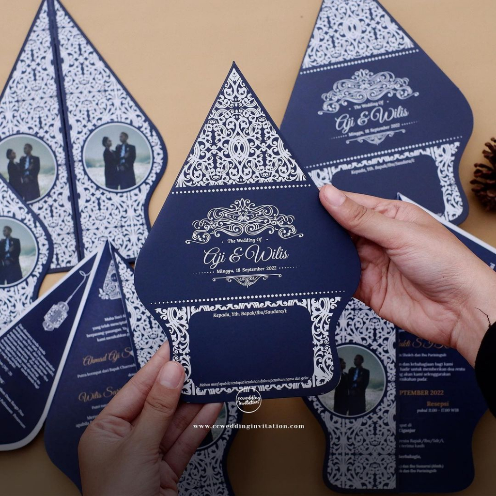 Sampel Undangan Pernikahan Satuan Ccweddinginvitation - Softcover Gunungan Doff