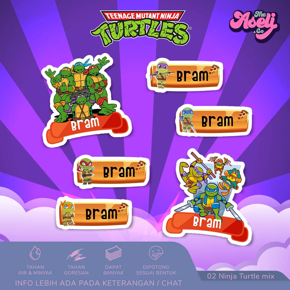 

STIKER LABEL NAMA Waterproof