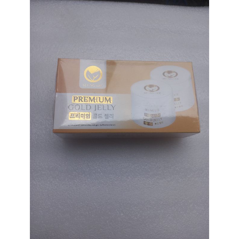 Seung Lee premium gold jelly skincare memudarkan jerawat mencerahkan melembabkan