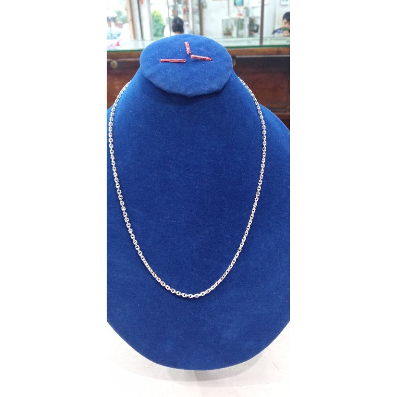 Kalung Perak Model Segiempat Padu Perak Standart