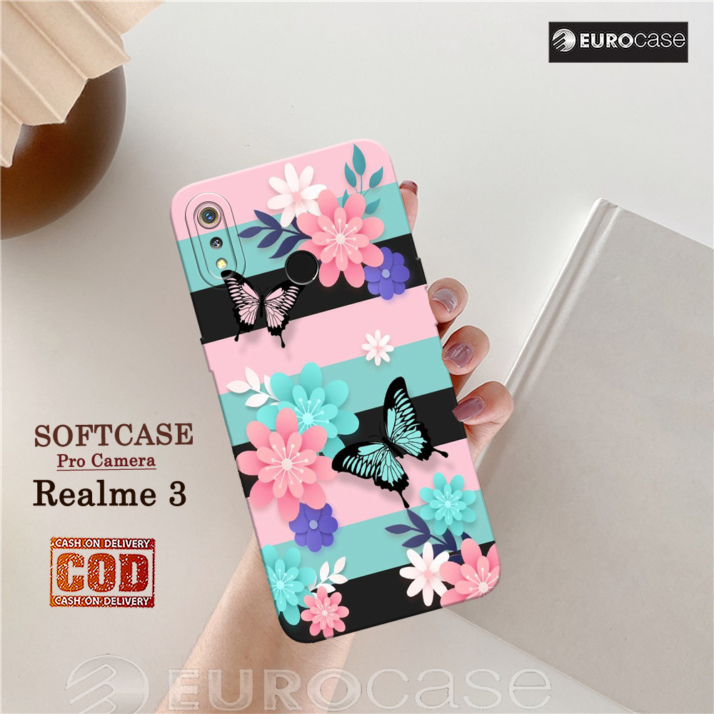 Casing Hp Realme 3 - Fashion Case Bunga - Soft Case Hp Realme 3 - Kesing Hp - Softcase  - Cover Hp -